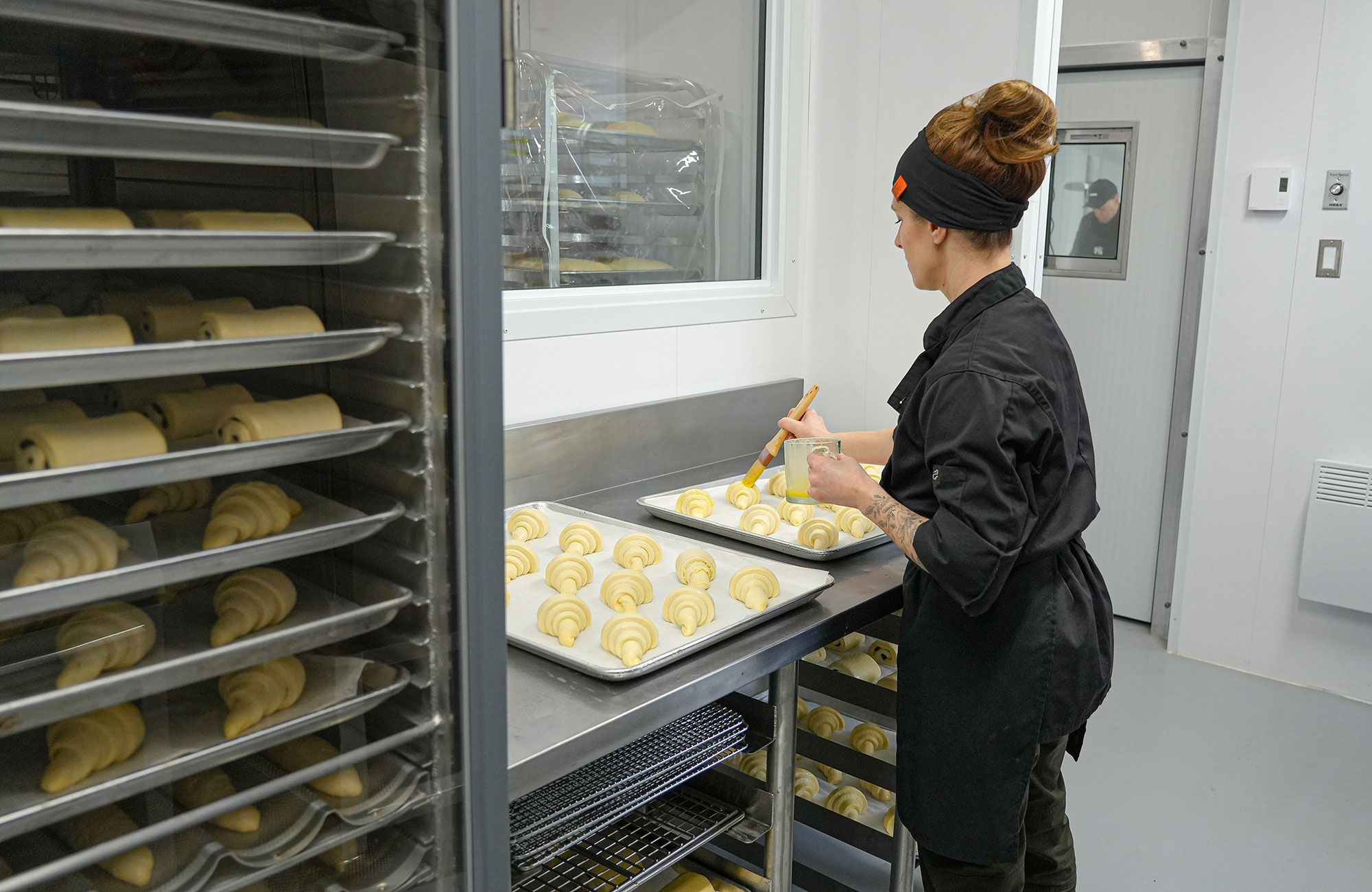 Préparation de viennoiseries fraîches